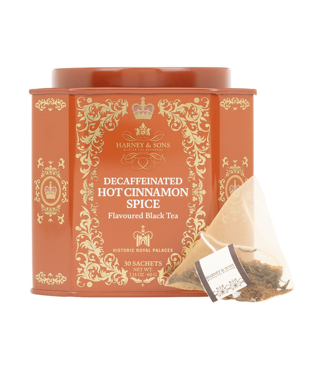 Product Image: Decaf Hot Cinnamon Spice, HRP Tin of 30 Sachets