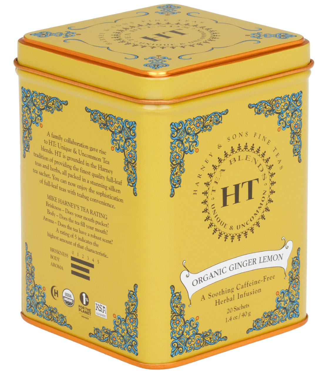 Organic Ginger Lemon, HT Tin of 20 Sachets image
