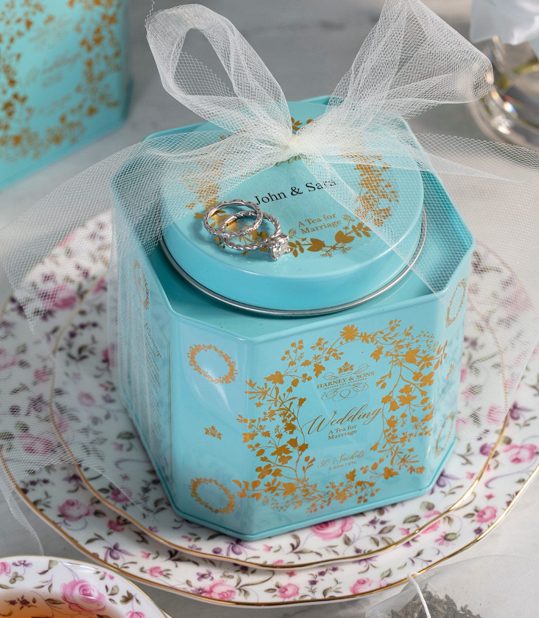 Product Image: Wedding Tea, Personalized Tin of 30 Sachets