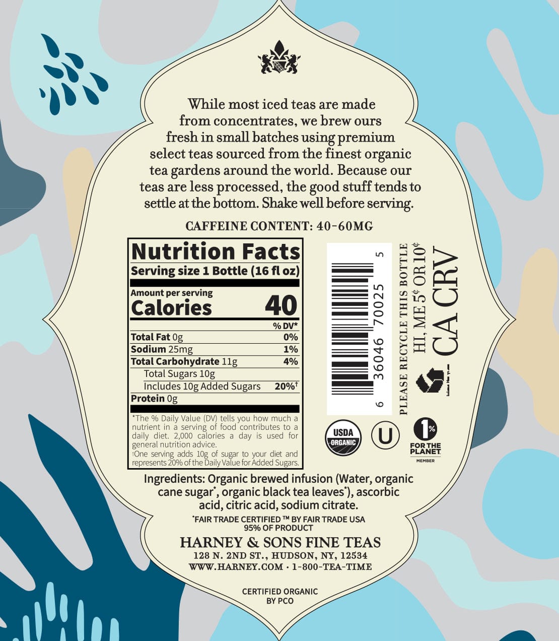 Product Image: Organic Plain Black Iced Tea
