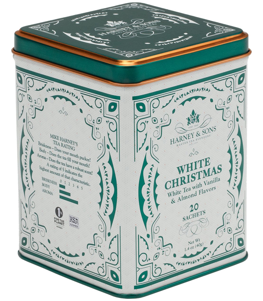 White Christmas Tea, Tin of 20 Sachets image