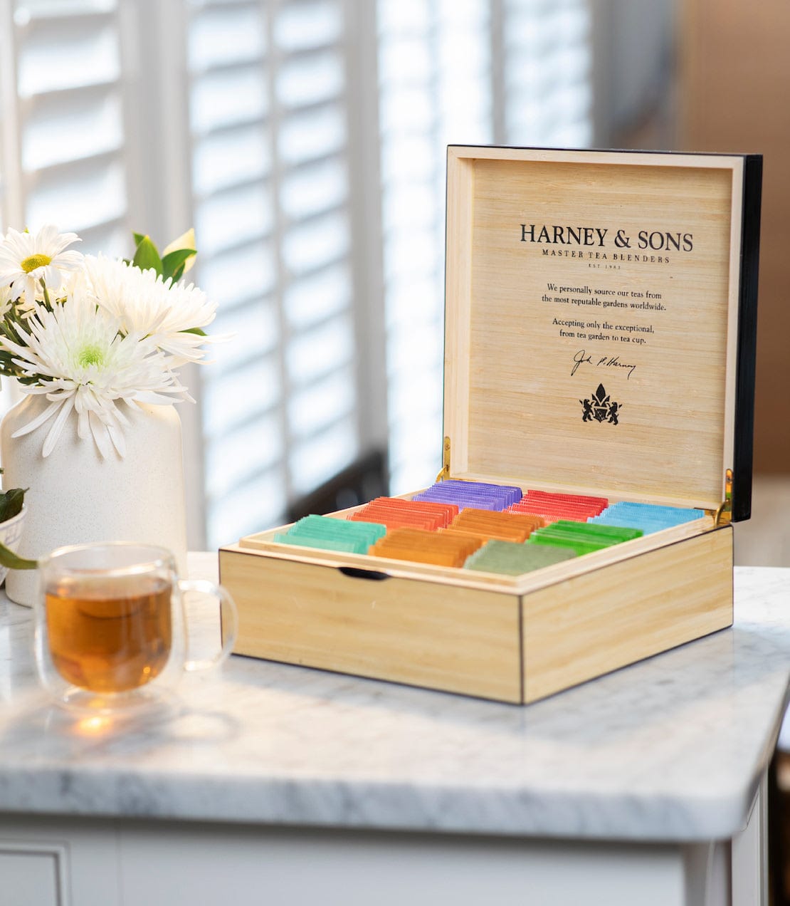 Product Image: Heirloom Tea Chest Featuring Nine Teas – Teabags