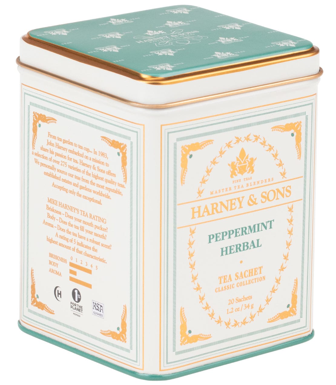 Product Image: Peppermint Herbal, Classic Tin of 20 Sachets
