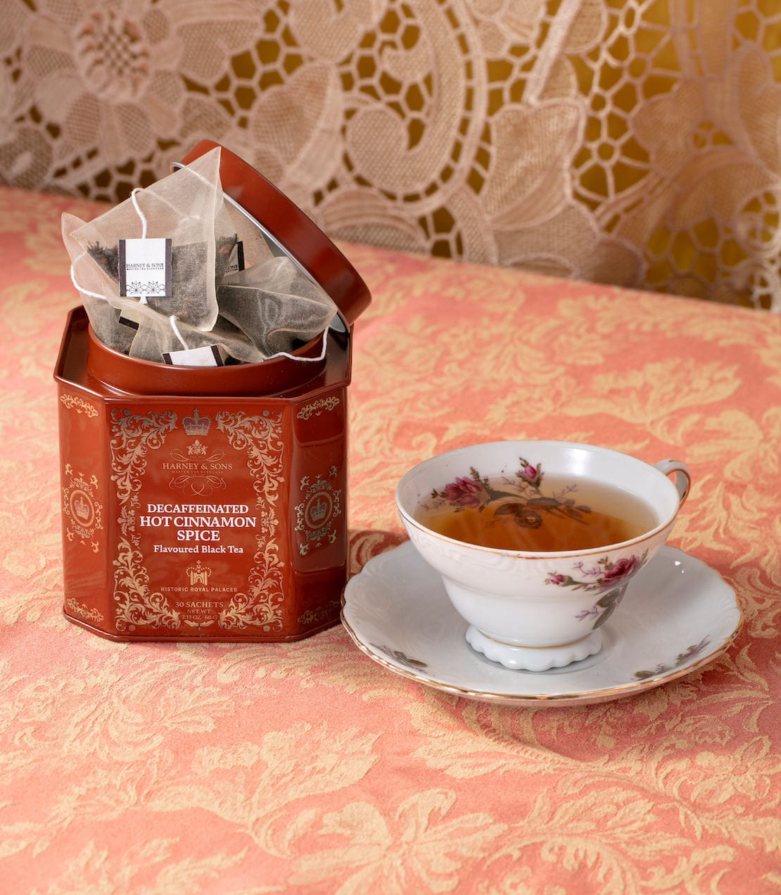 Decaf Hot Cinnamon Spice, HRP Tin of 30 Sachets image