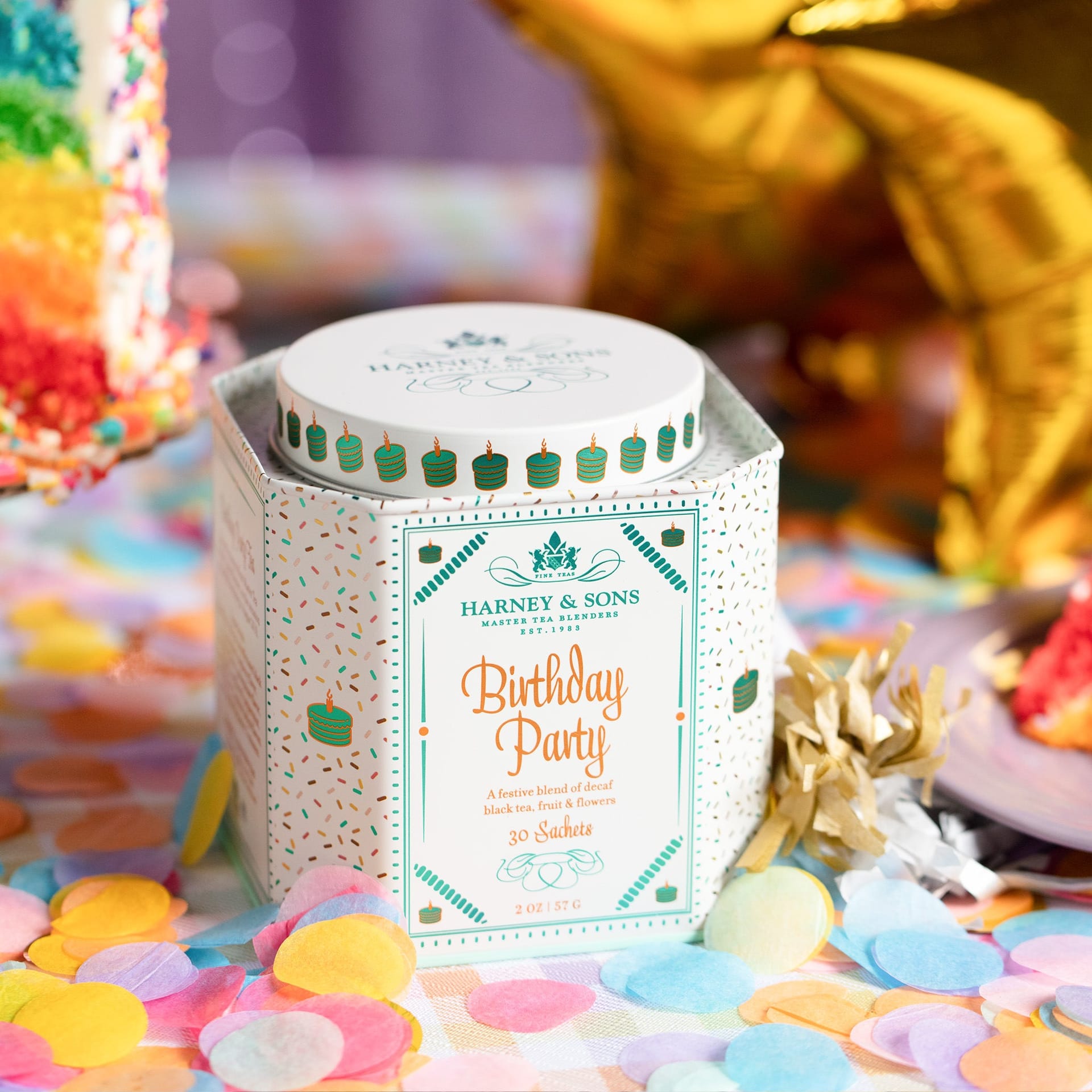 Product Image: Birthday Party, Tin of 30 Sachets