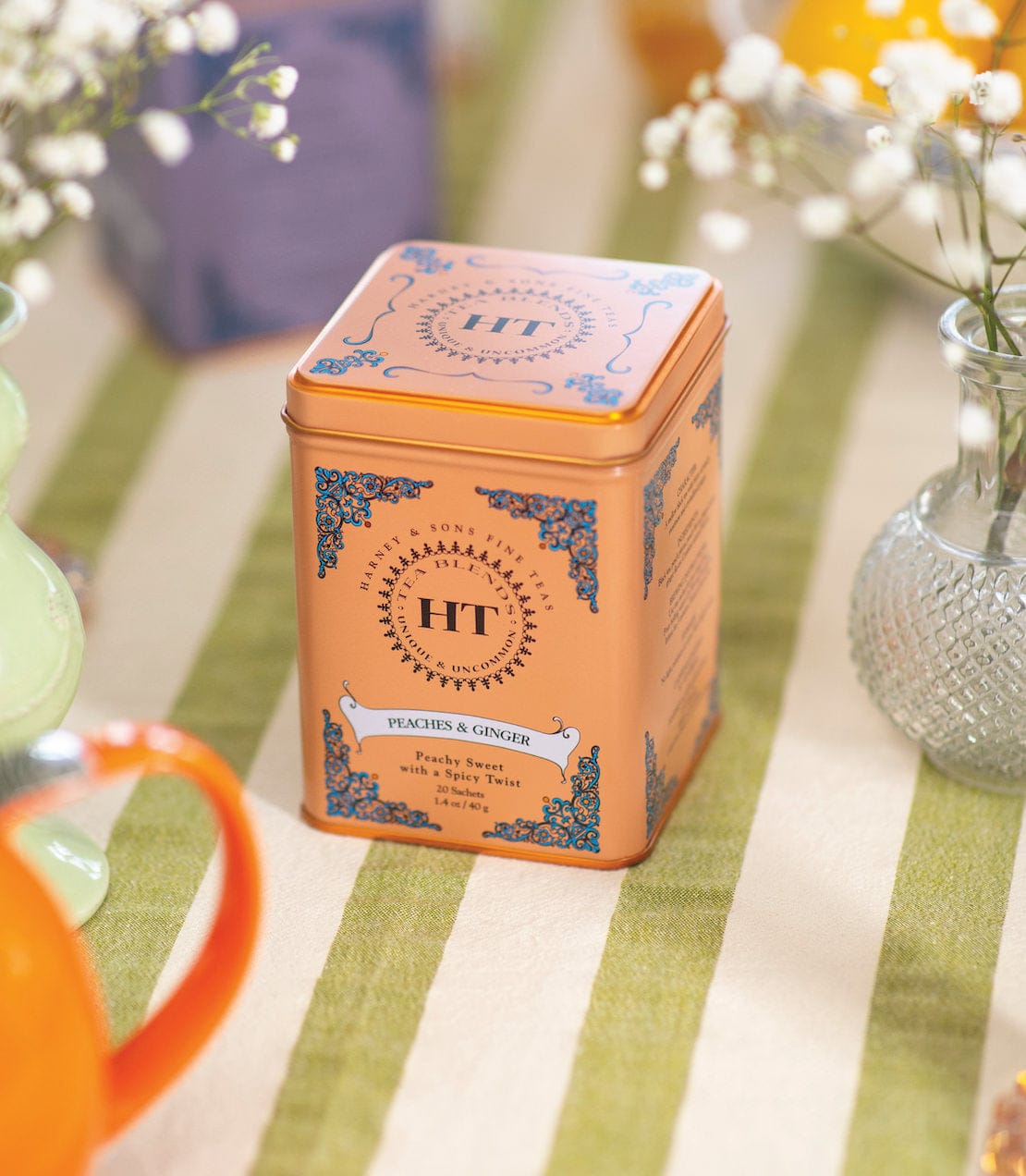 Product Image: Peaches & Ginger, HT Tin of 20 Sachets