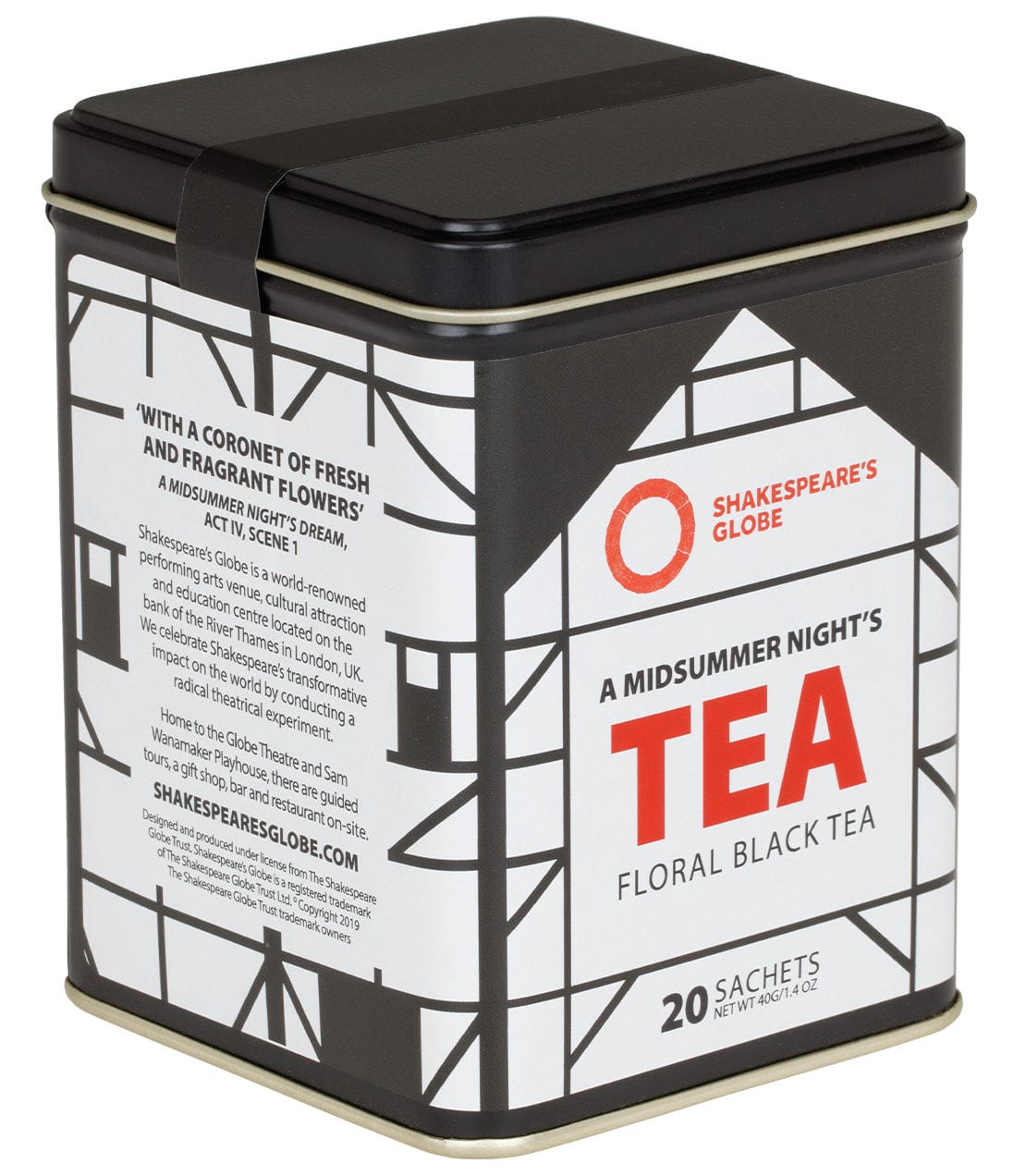 Shakespeare's Globe - A Midsummer Night's Tea, Tin of 20 Sachets image