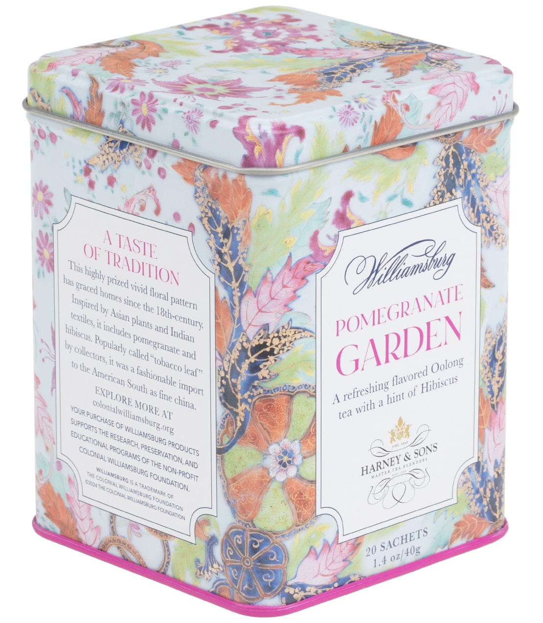 Williamsburg Pomegranate Garden, Tin of 20 Sachets image