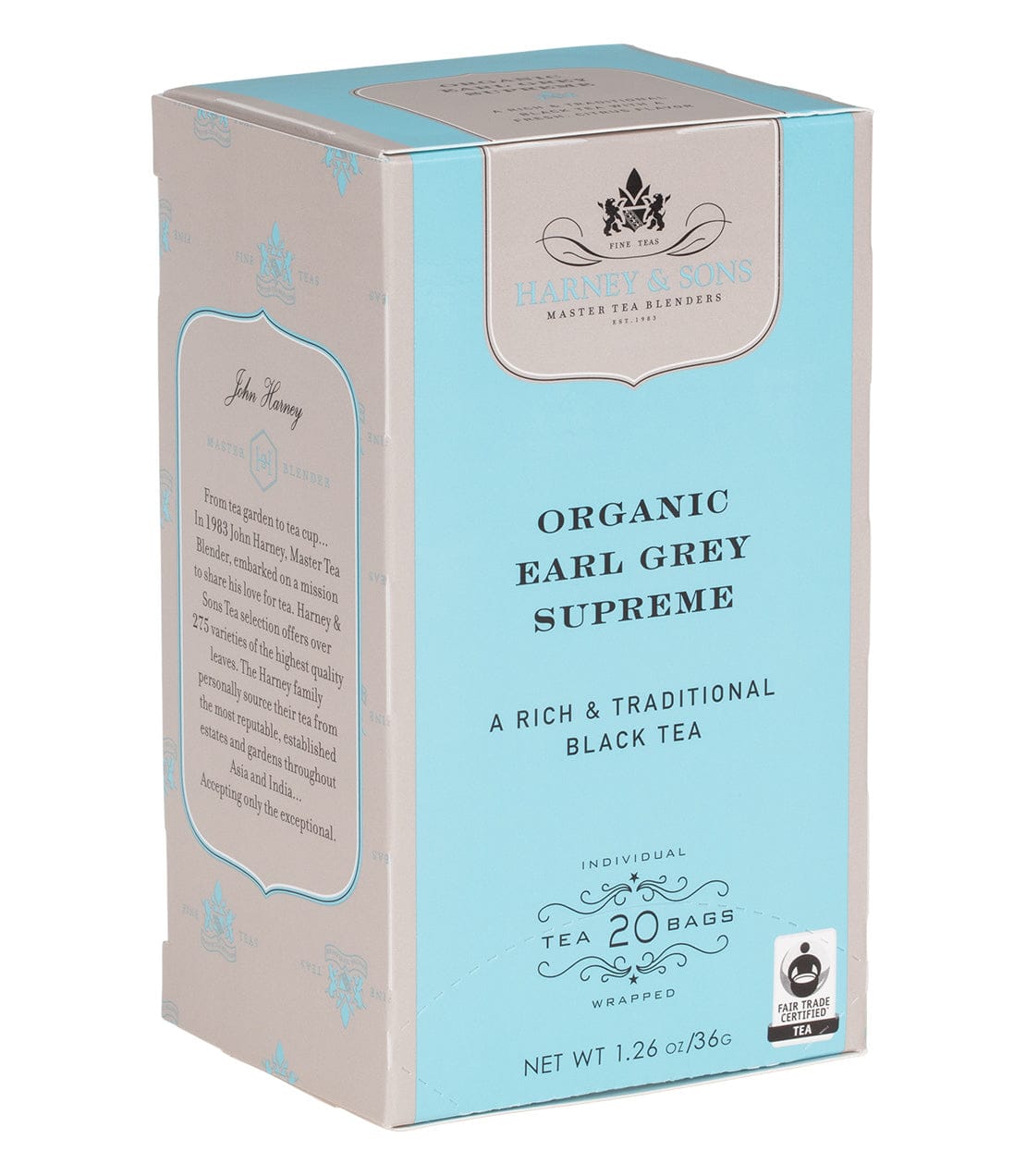 Organic Earl Grey Supreme, Box of 20 Premium Teabags image