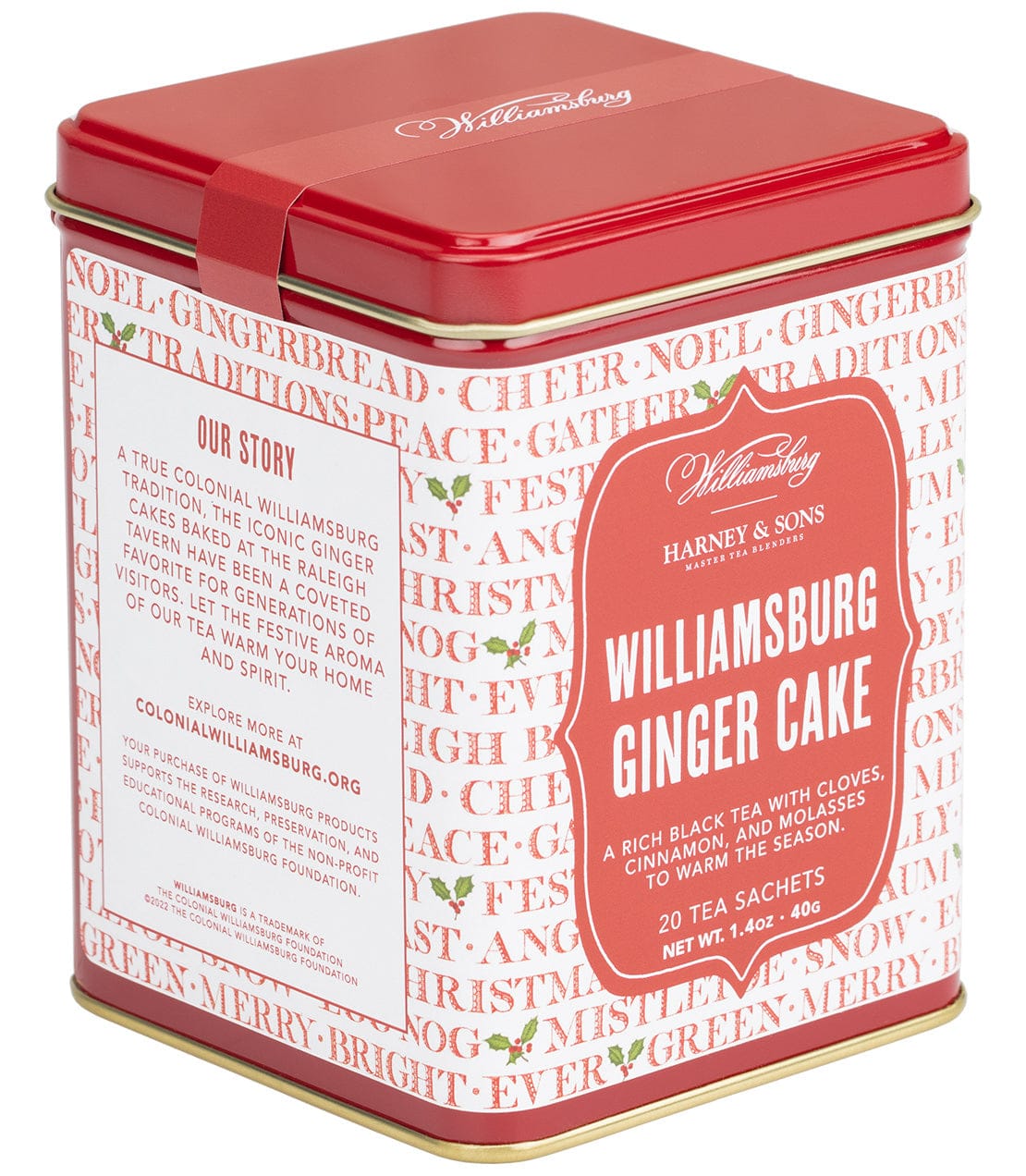 Williamsburg Ginger Cake, Tin of 20 Sachets image
