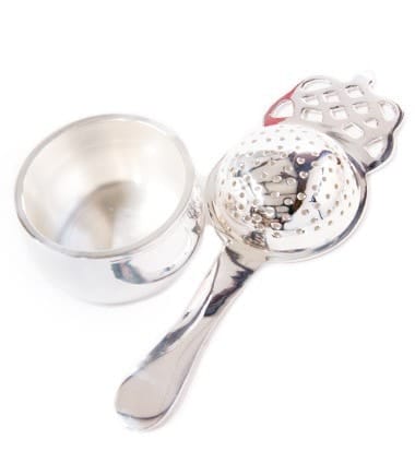 Tea Strainer – Silver Plated, Long Handle image