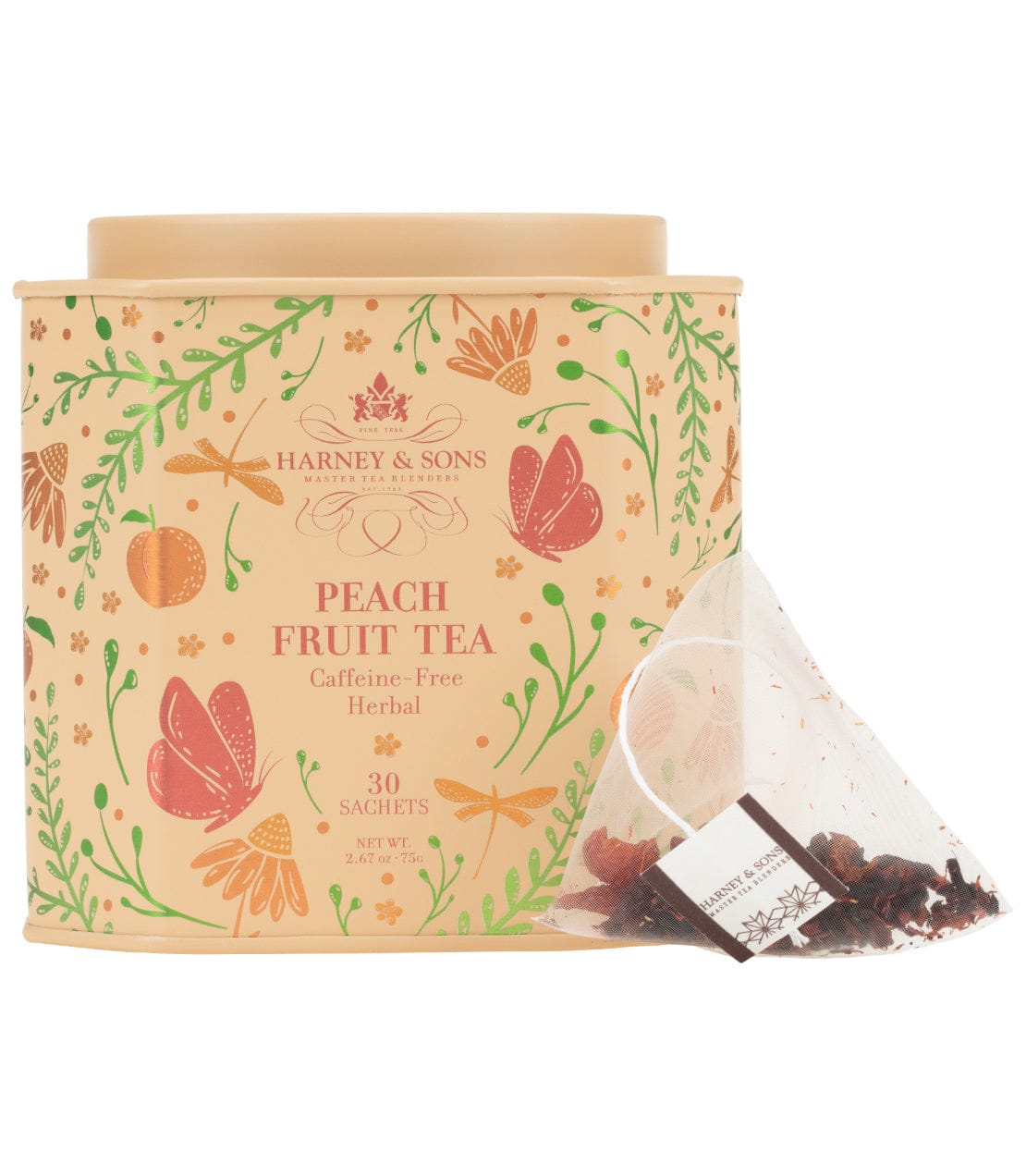 Product Image: Peach Fruit Tea, Tin of 30 Sachets