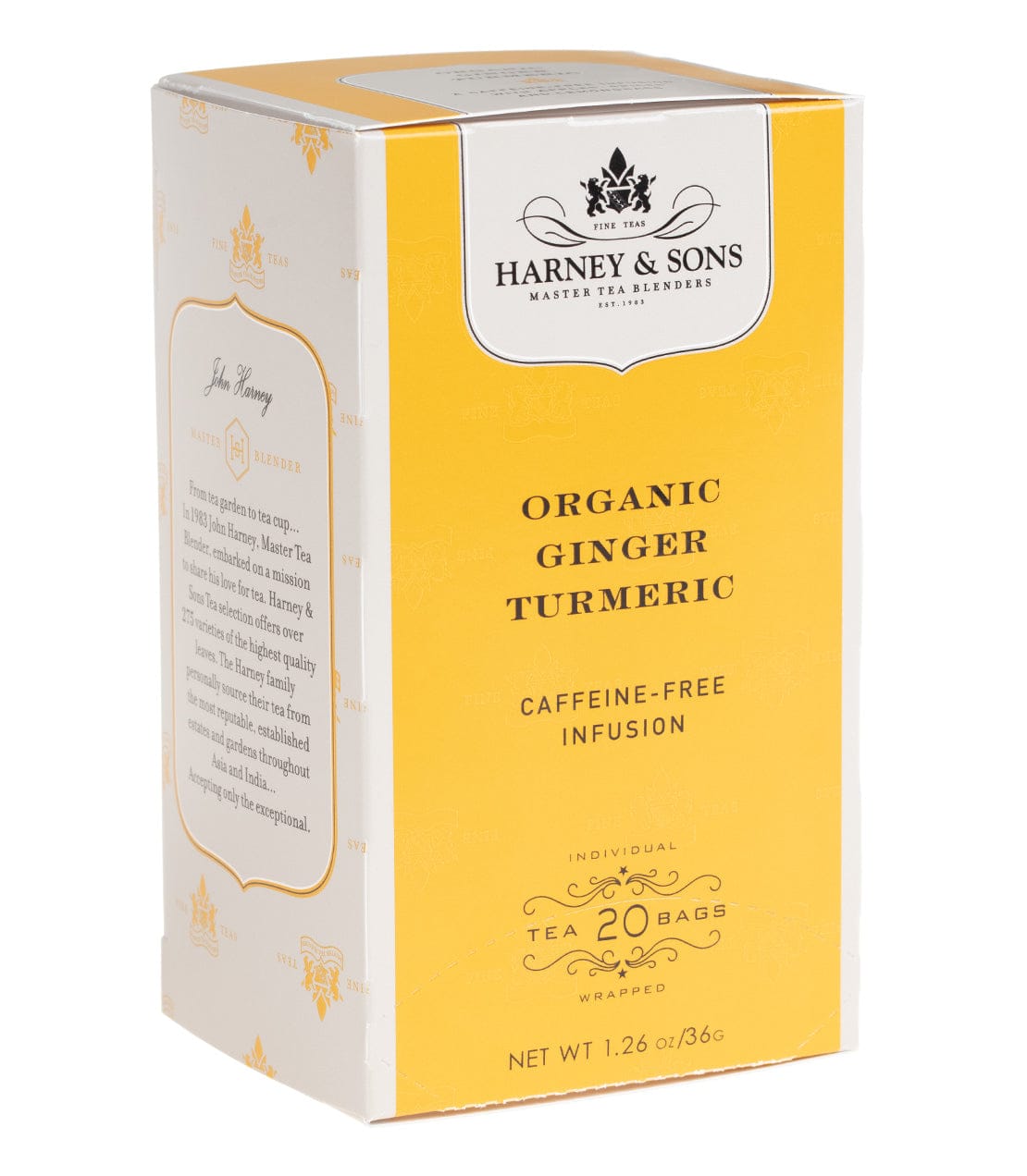Organic Ginger Turmeric, Box of 20 Premium Teabags image