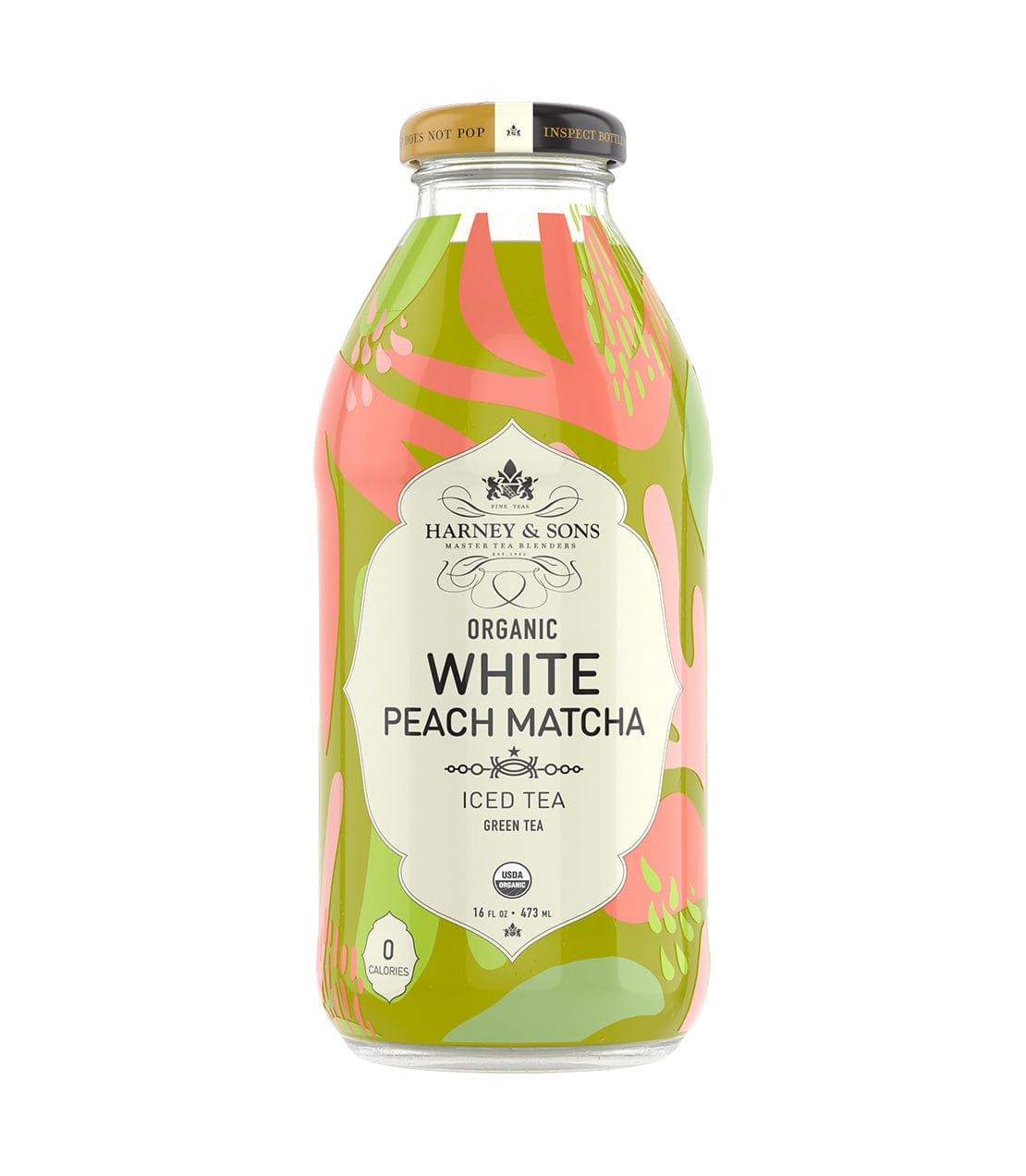 White Peach Matcha Iced Tea image