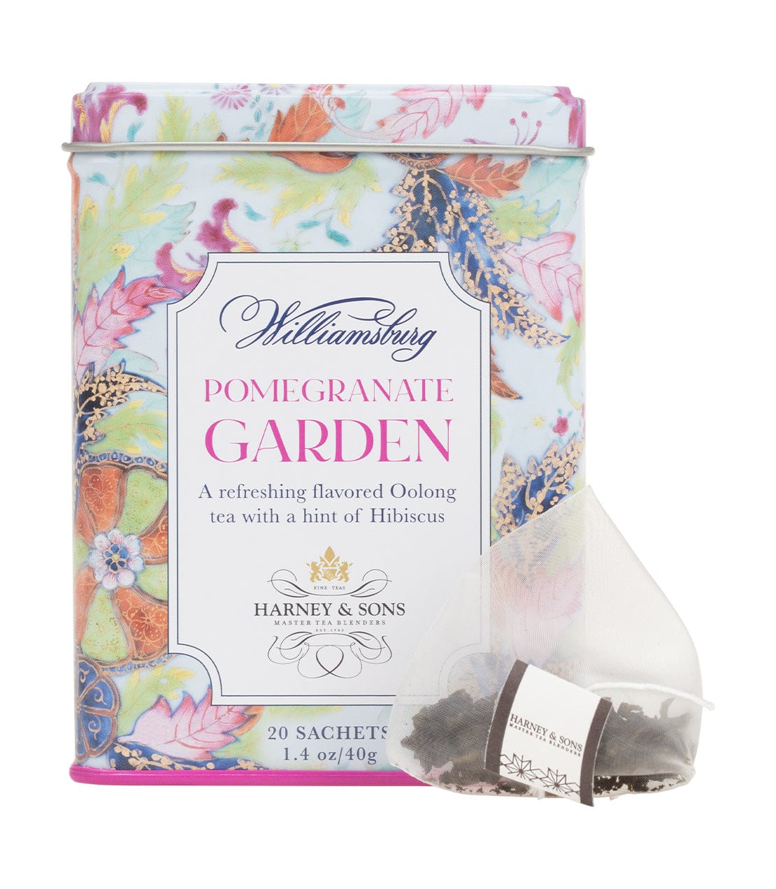 Product Image: Williamsburg Pomegranate Garden, Tin of 20 Sachets
