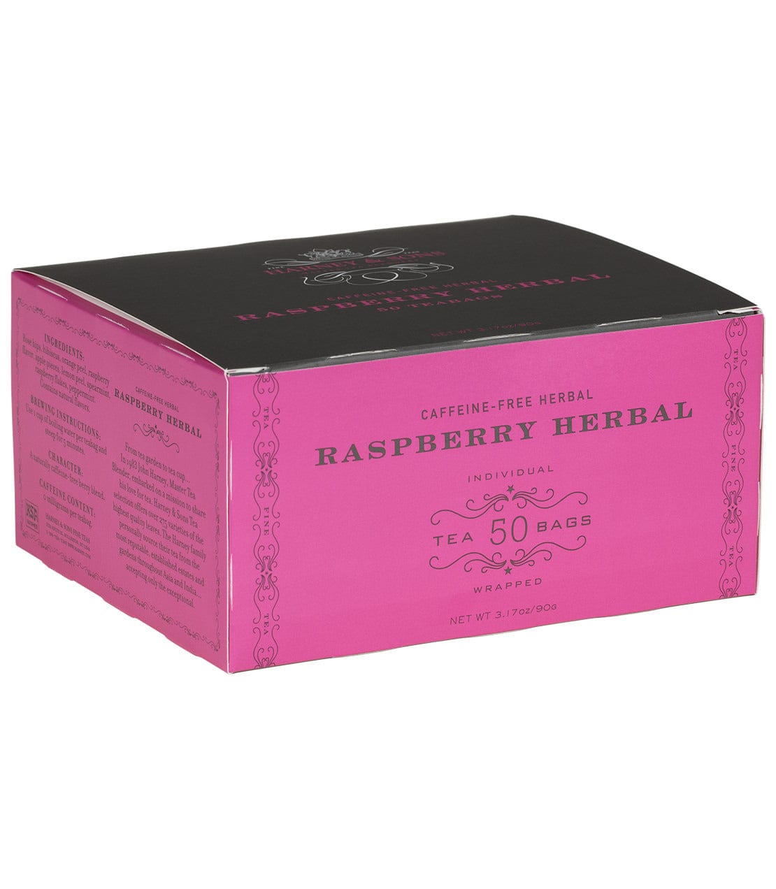 Raspberry Herbal, Box of 50 Wrapped Teabags image