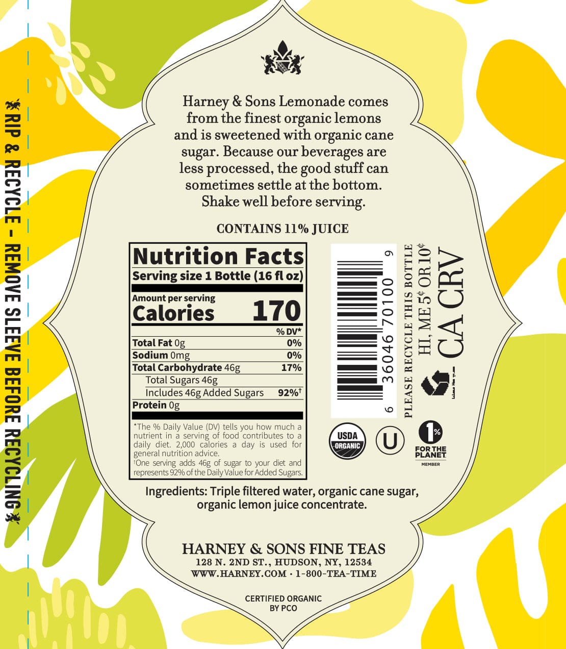 Product Image: Organic Lemonade Juice Drink